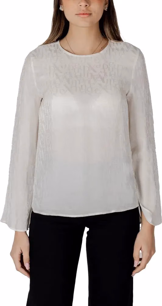 Armani Exchange Cream Viscose Blouse