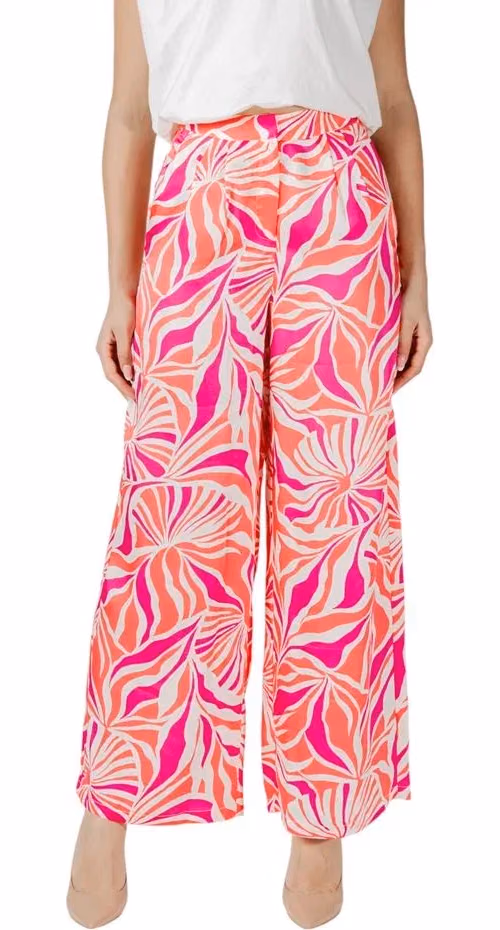 Only Multicolor Recycled Polyester Casual Pants