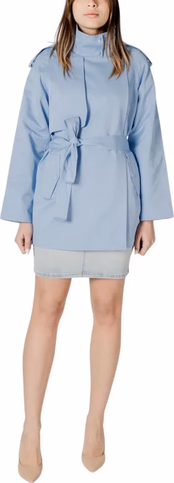 Morgan De Toi Blue Cotton Parka
