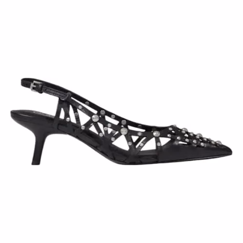 ASH Black Leather High Heel Pumps