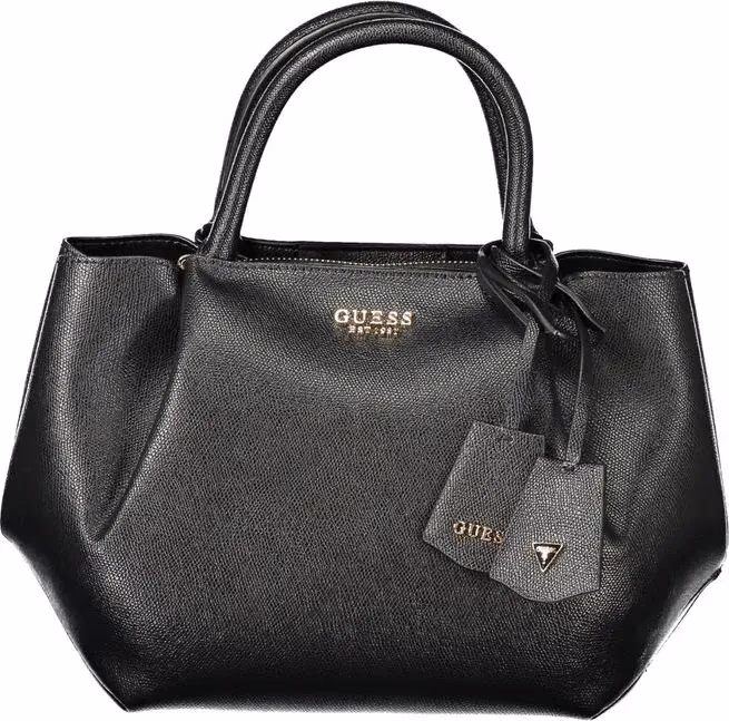 Guess Jeans Nero Poliuretano Women Handbag