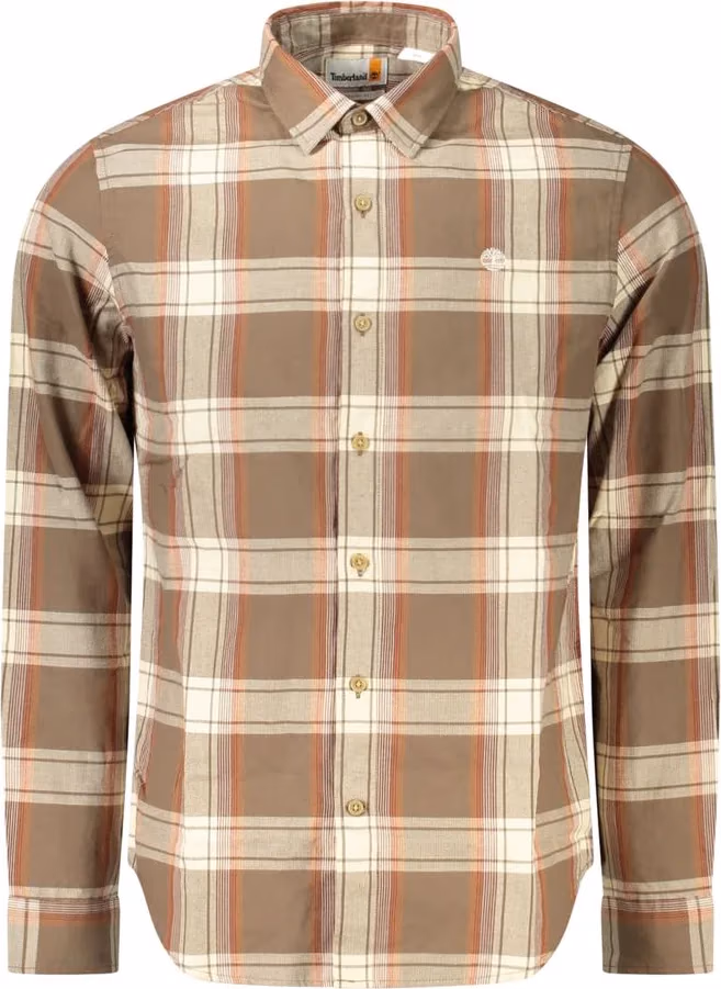 Timberland Brown Cotton Men Shirt
