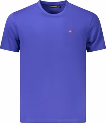 Blue Cotton Men's T-Shirt