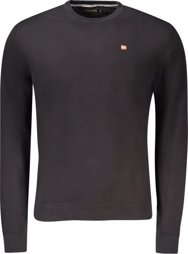 Napapijri Black Cotton Men Sweater