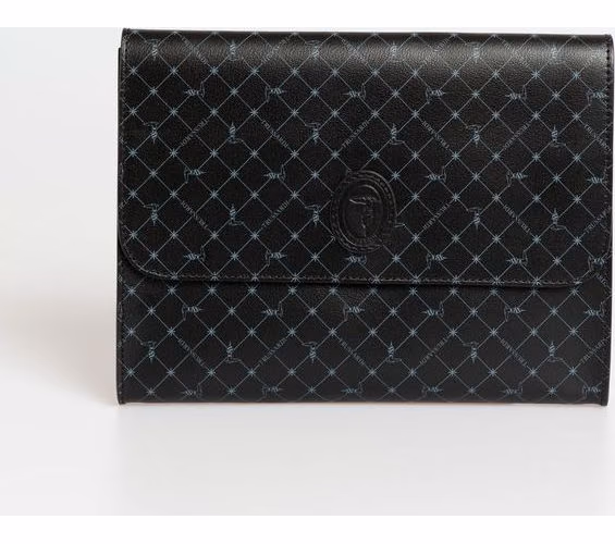 Trussardi Black Polyester Men Clutch