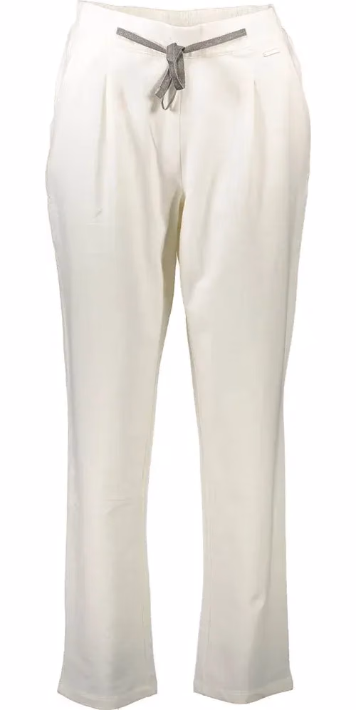 U.S. POLO ASSN. White Cotton Women's Trousers