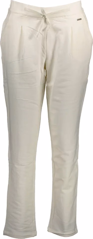 U.S. POLO ASSN. White Cotton Women's Trouser