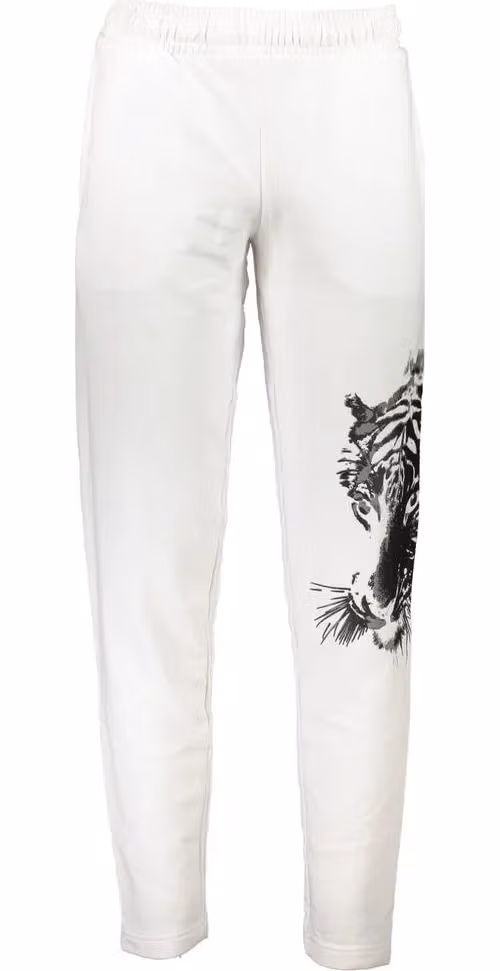 Cavalli Class Bianco Cotton Men's Track Pant