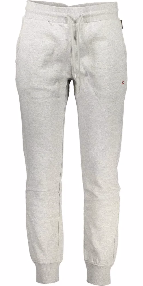 Napapijri Gray Cotton Men's Sweatpants