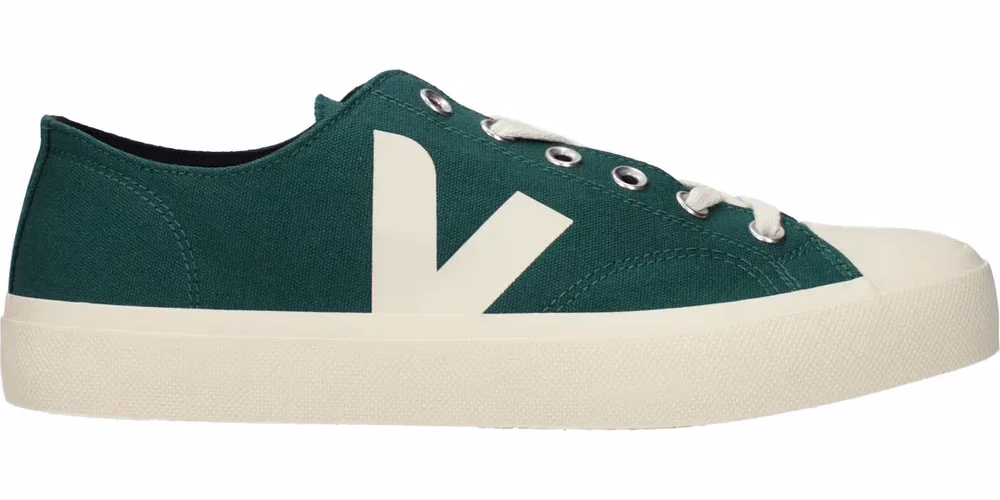 Veja Green Fabric Low Top Sneakers
