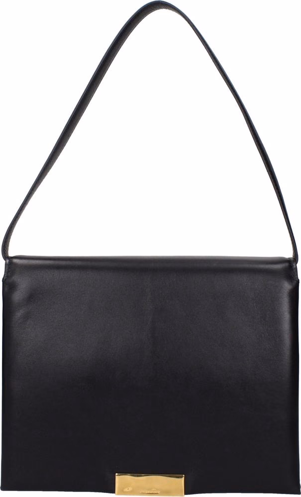 Jil Sander Black Leather Shoulder Bag