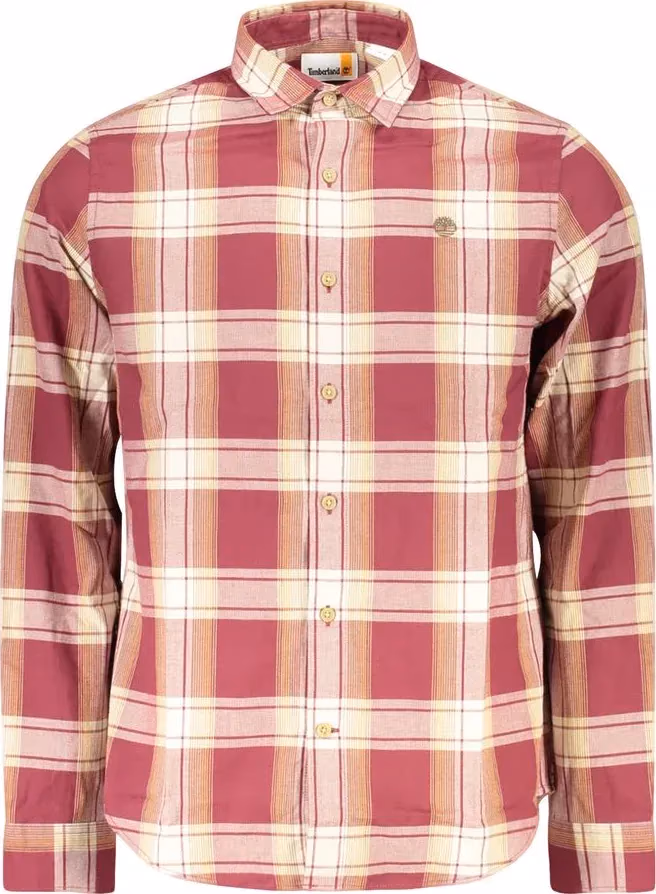 Timberland Red Cotton Men Shirt