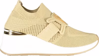 Beige Polyurethane Women Sneaker