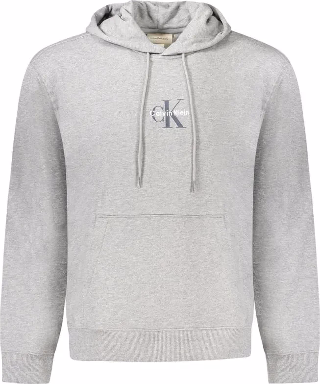 Calvin Klein "Grigio Cotton Men's Sweatshirt with Hood"