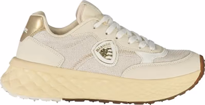Beige Leather Women Sneaker