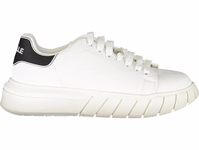 Gaelle Paris Bianco Polyurethane Men Sneaker