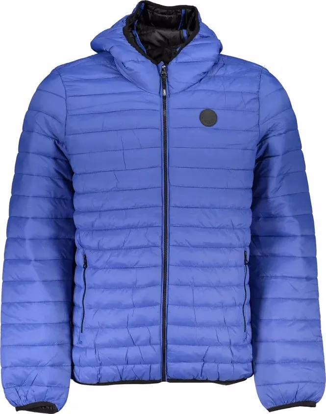 Gianmarco Venturi Blu Poliammide Men's Jacket