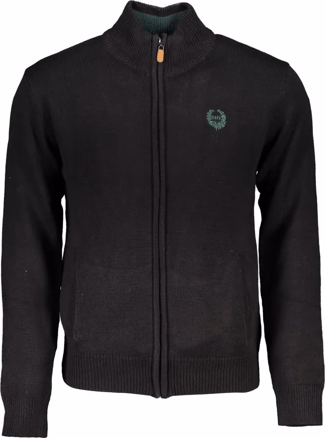 Gianmarco Venturi Black Cotton Men's Cardigan
