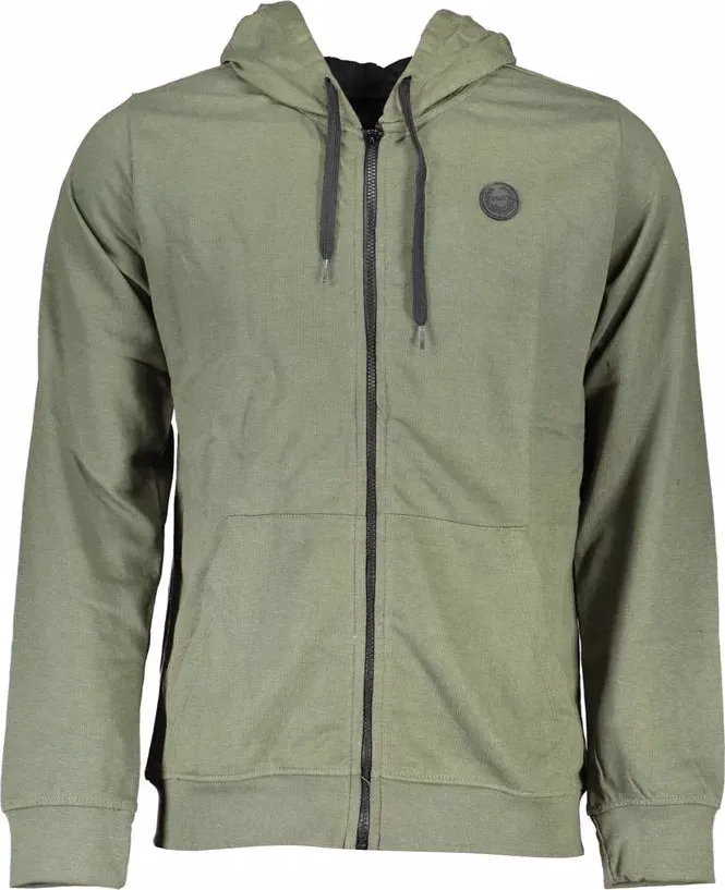 Gianmarco Venturi Verde Cotton Men's Hoodie