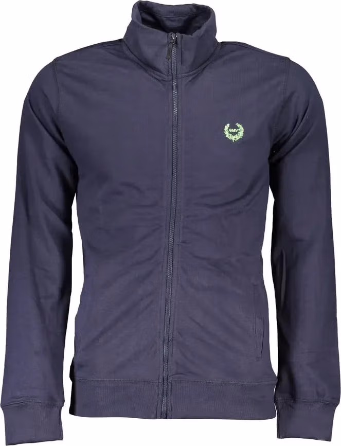 Gianmarco Venturi Blue Cotton Men's Sweatshirt