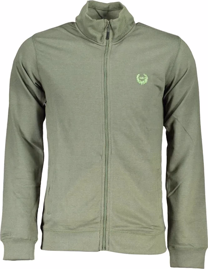 Gianmarco Venturi Verde Cotton Men Sweatshirt