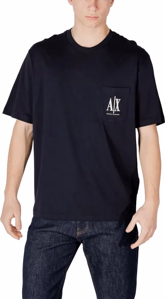 Armani Exchange Blue Cotton Sportswear