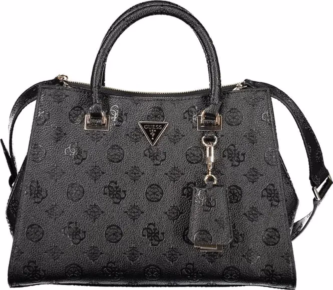 Guess Jeans Nero Poliuretano Woman Handbag