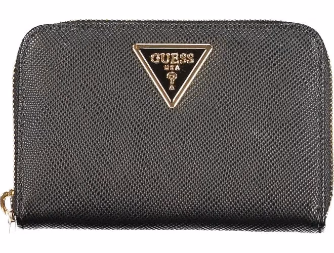 Guess Jeans Nero Poliuretano Women Wallet