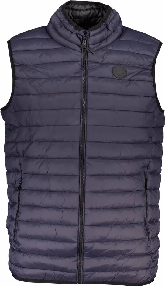 Gianmarco Venturi Blu Poliammide Men's Gilet