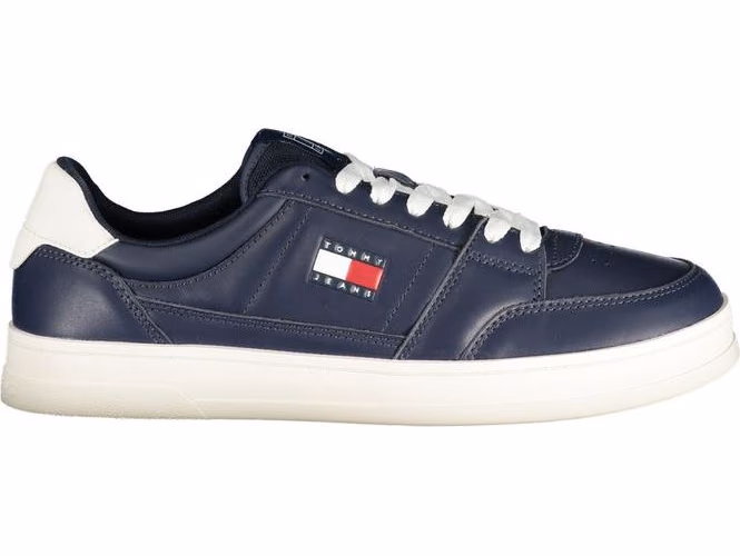Tommy Hilfiger Blue Leather Men Sneaker