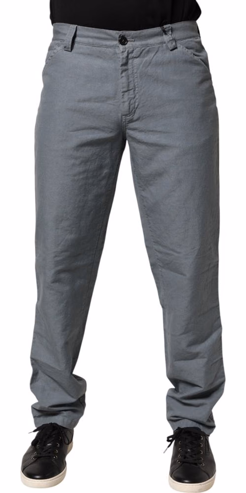 Master Coat Gray Cotton Regular Fit Men Denim Trouser Jeans