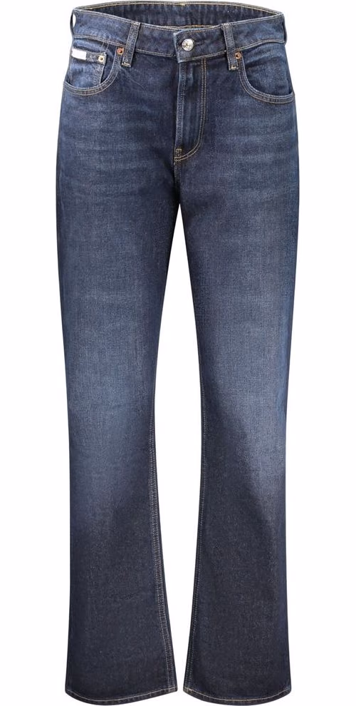 Calvin Klein Blue Cotton Women's High-Rise Jeans