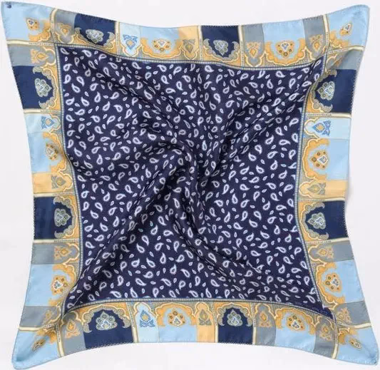 Etro Blue Silk Foulard
