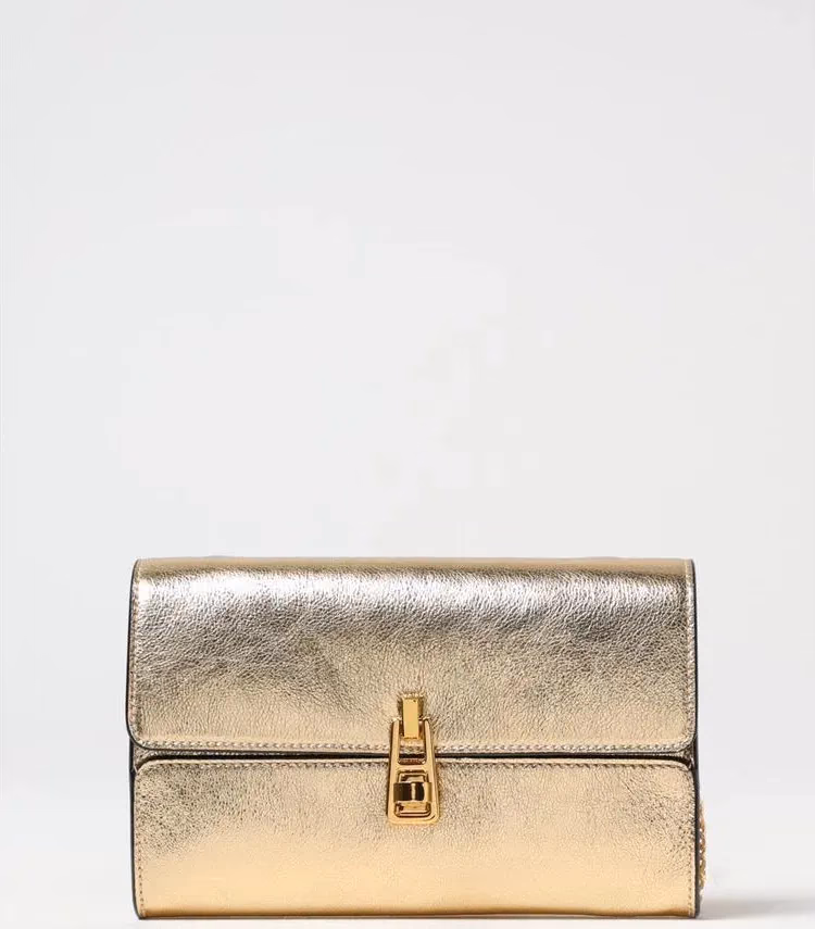 Coccinelle Gold Leather Shoulder Bag