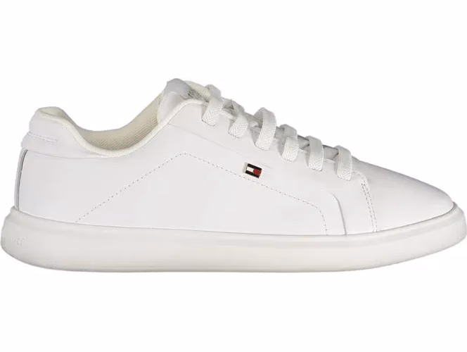 Tommy Hilfiger Bianco Polyurethane Women Sneaker