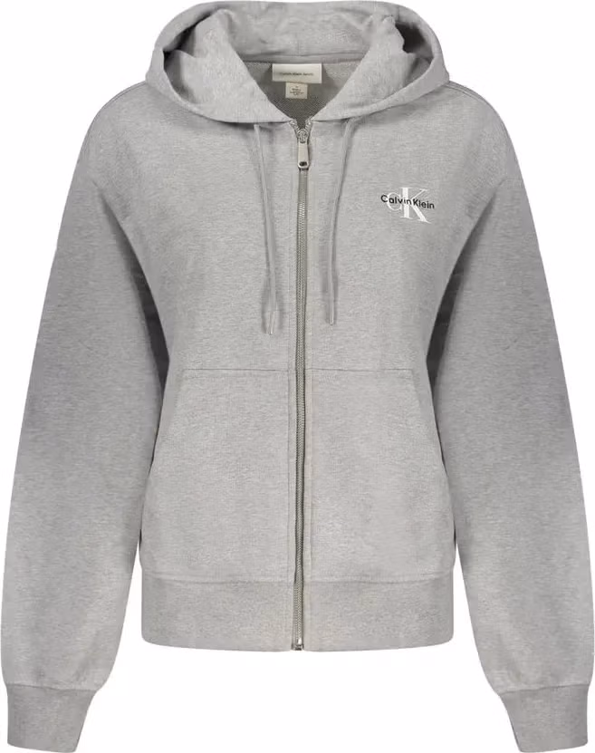 Calvin Klein Grigio Cotton Women's Hoodie