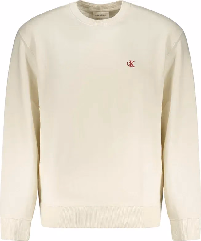 Calvin Klein White Cotton Mens Sweatshirt
