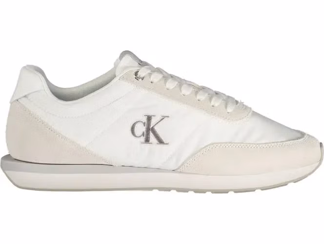 Calvin Klein White Recycled Polyester Men Sneaker