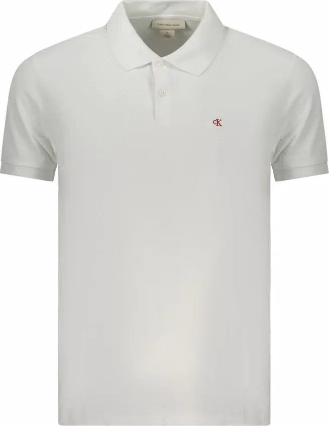 Calvin Klein Bianco Cotton Men Polo
