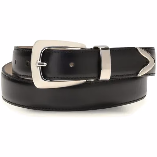 Khaite Black Calf Leather Bos Taurus Regular Belt