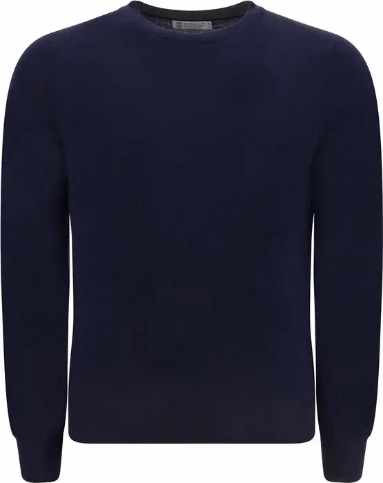 Brunello Cucinelli Blue Wool Oves Aries Sweatshirt