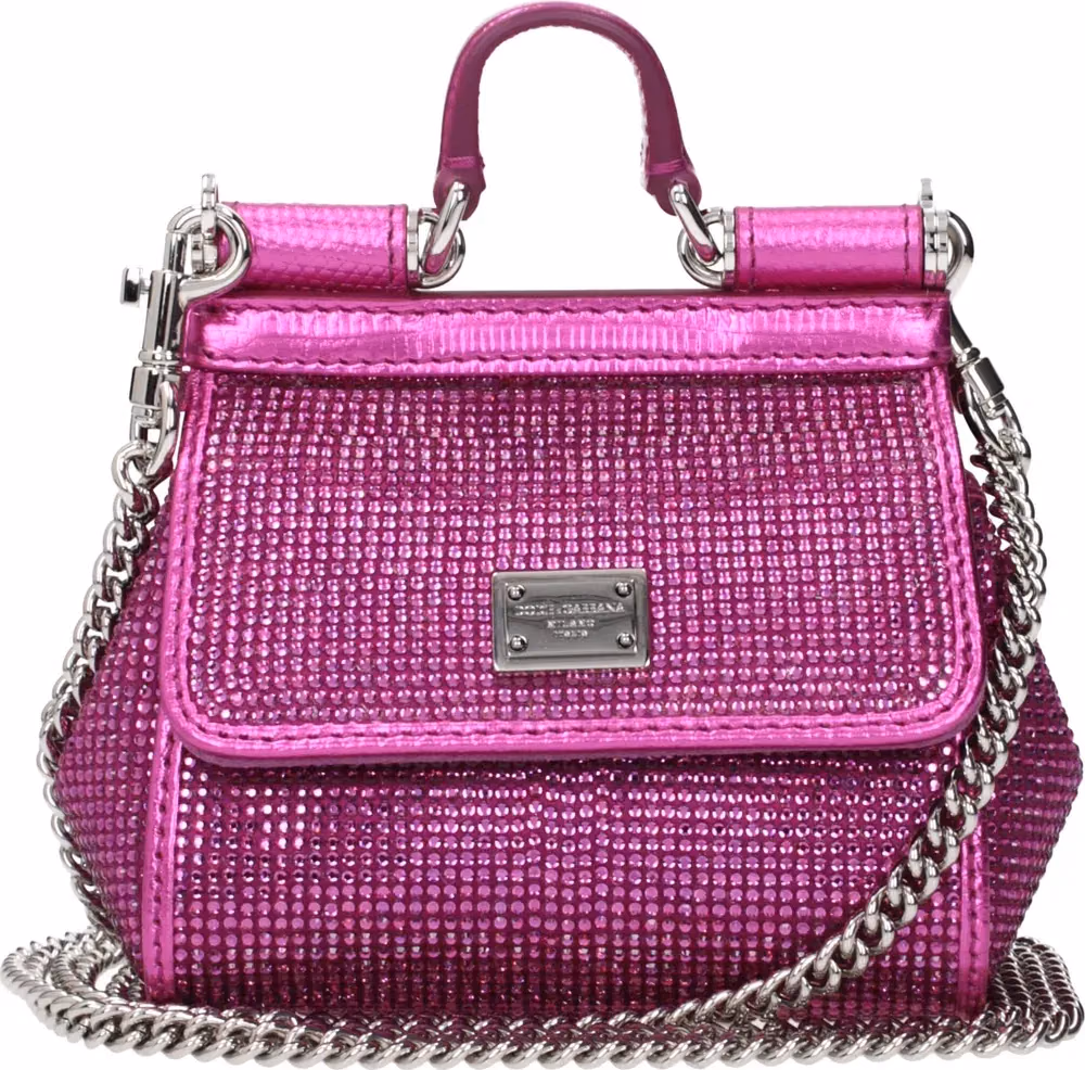 Dolce & Gabbana Pink Satin Handbag
