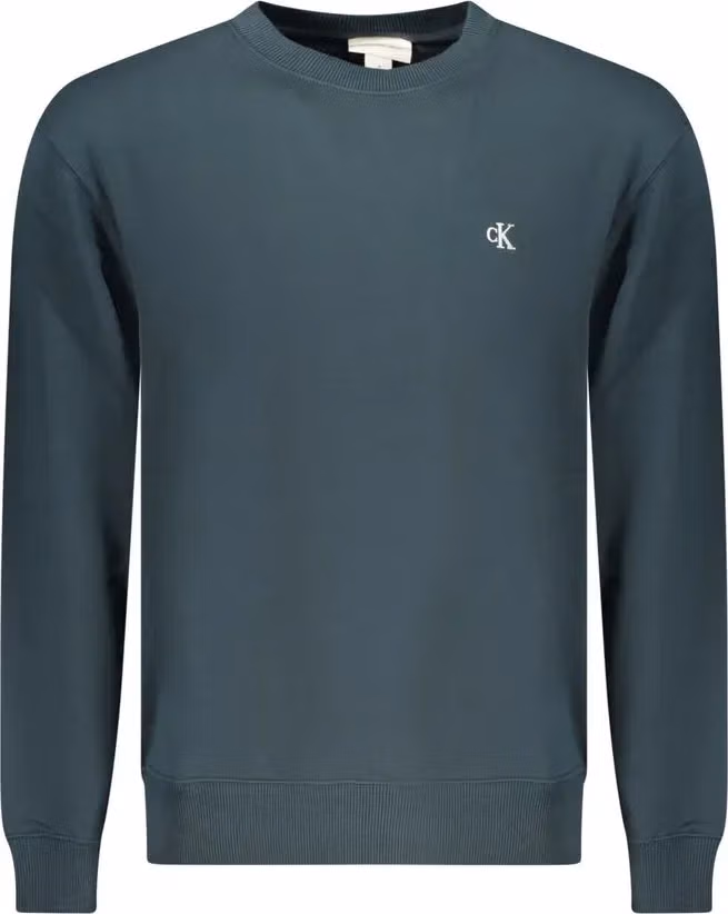 Calvin Klein Blue Cotton Men Sweatshirt