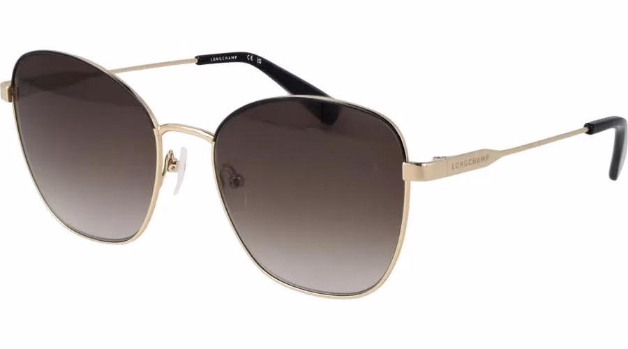 Longchamp Gold Metal Sunglasses