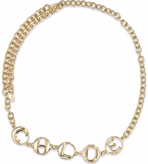 Chloé Black Brass High-Waist Belt