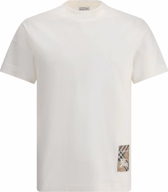 Burberry White Cotton T-Shirt
