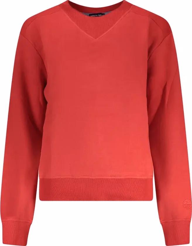North Sails Red Cotton Women Sweatshirt