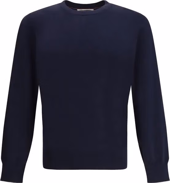 Brunello Cucinelli Blue Cotton Sweatshirt