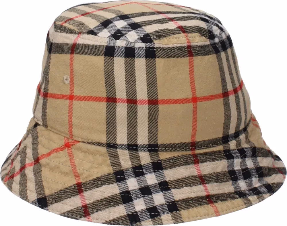 Burberry Beige Cotton Bucket Hat