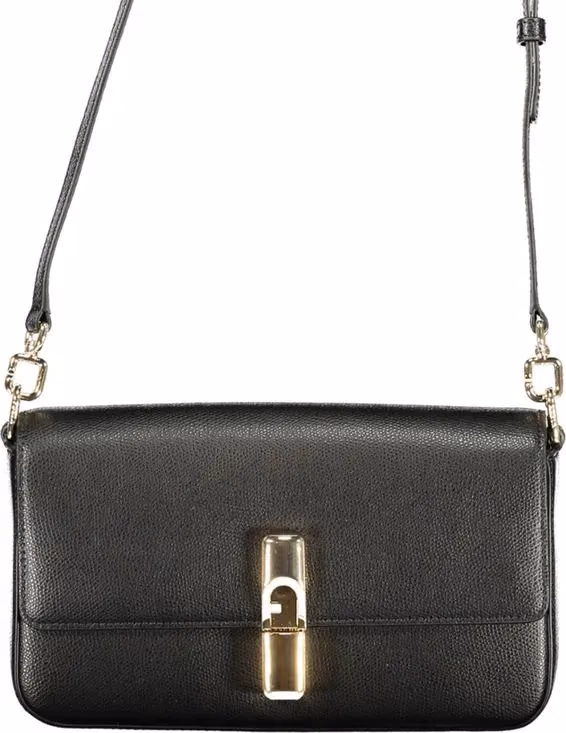 Furla Nero Leather Women Handbag